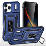 غطاء هاتف بدرع كاميرا من PC + TPU، لهواتف iPhone 17e / 16e، iPhone 17 Pro Max، iPhone 17 Pro، iPhone 17، iPhone Air، iPhone 16 Pro Max