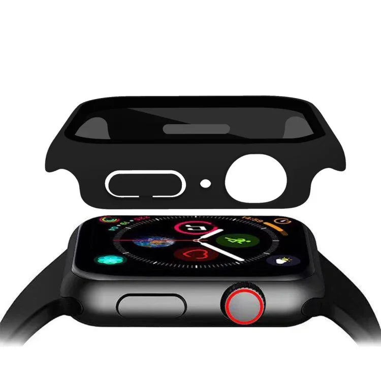 غطاء حماية متكامل من فيلم مقسى مضاد للتجسس مع هيكل من PC غير لامع، لساعات آبل SE 2025 / 2023 / 2022 مقاس 44 مم، لساعات آبل SE 2025 / 2023 / 2022 مقاس 40 مم، لساعات آبل ألترا 3 / 2 / 1 مقاس 49 مم، لساعات آبل 9 / 8 مقاس 45 مم، لساعات آبل 9 / 8 مقاس 41 مم