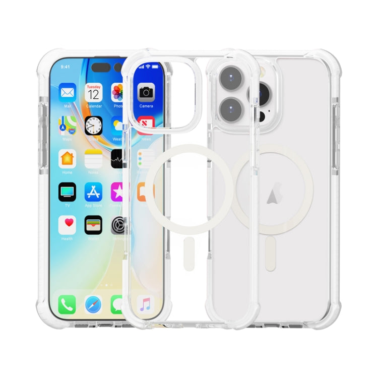 غطاء هاتف أكريليك مقاوم للصدمات مع مغناطيس Magsafe، لهواتف iPhone 16 Pro Max، iPhone 16 Pro، iPhone 16 Plus، iPhone 16، iPhone 15 Pro Max