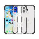غطاء هاتف أكريليك مقاوم للصدمات مع مغناطيس Magsafe، لهواتف iPhone 16 Pro Max، iPhone 16 Pro، iPhone 16 Plus، iPhone 16، iPhone 15 Pro Max