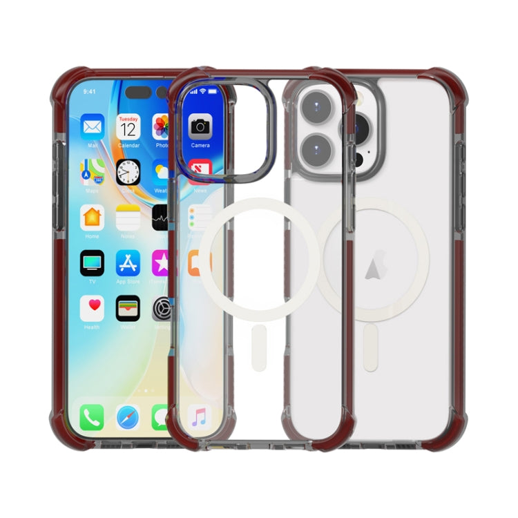 غطاء هاتف أكريليك مقاوم للصدمات مع مغناطيس Magsafe، لهواتف iPhone 16 Pro Max، iPhone 16 Pro، iPhone 16 Plus، iPhone 16، iPhone 15 Pro Max