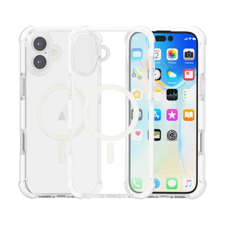 غطاء هاتف أكريليك مقاوم للصدمات مع مغناطيس Magsafe، لهواتف iPhone 16 Pro Max، iPhone 16 Pro، iPhone 16 Plus، iPhone 16، iPhone 15 Pro Max