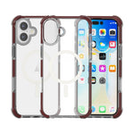 غطاء هاتف أكريليك مقاوم للصدمات مع مغناطيس Magsafe، لهواتف iPhone 16 Pro Max، iPhone 16 Pro، iPhone 16 Plus، iPhone 16، iPhone 15 Pro Max