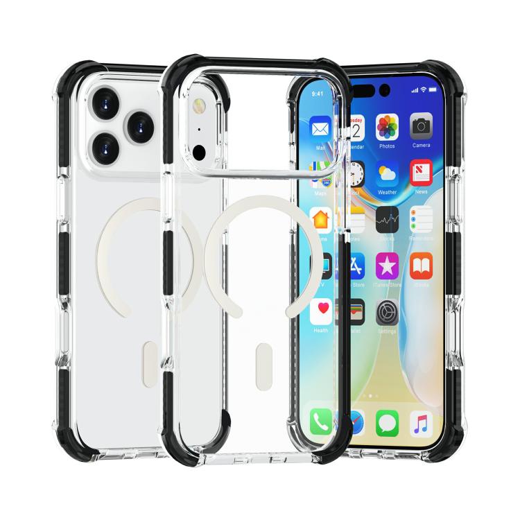 غطاء هاتف أكريليك مقاوم للصدمات مع مغناطيس Magsafe، لهواتف iPhone 17e / 16e، iPhone 17 Pro Max، iPhone 17 Pro، iPhone 17، iPhone Air
