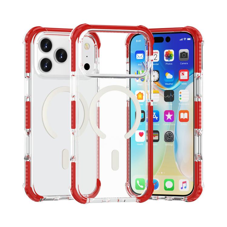 غطاء هاتف أكريليك مقاوم للصدمات مع مغناطيس Magsafe، لهواتف iPhone 17e / 16e، iPhone 17 Pro Max، iPhone 17 Pro، iPhone 17، iPhone Air