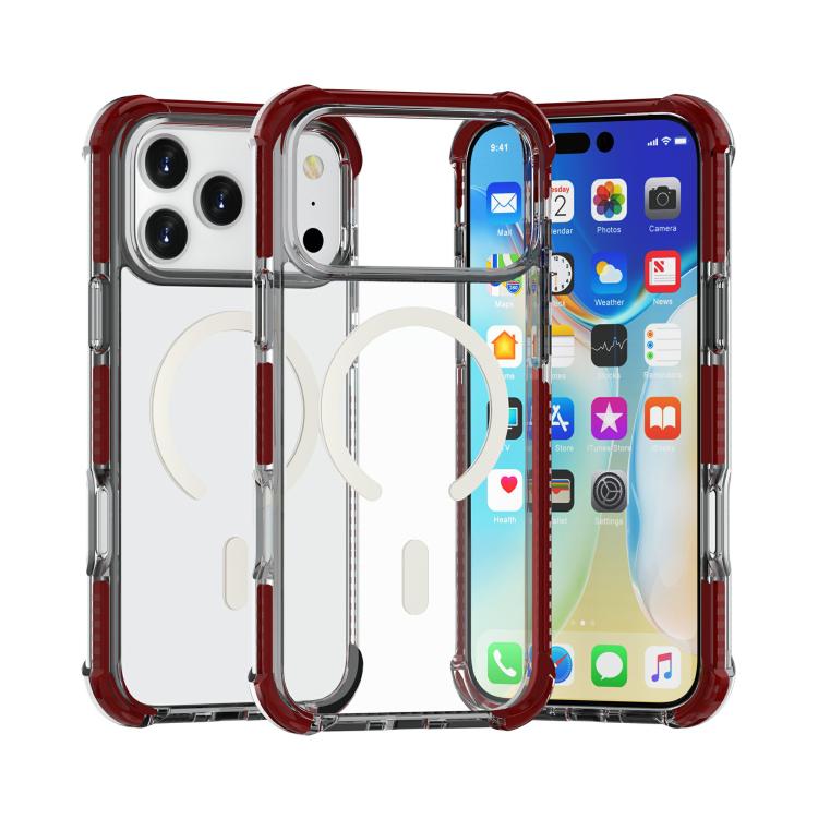 غطاء هاتف أكريليك مقاوم للصدمات مع مغناطيس Magsafe، لهواتف iPhone 17e / 16e، iPhone 17 Pro Max، iPhone 17 Pro، iPhone 17، iPhone Air