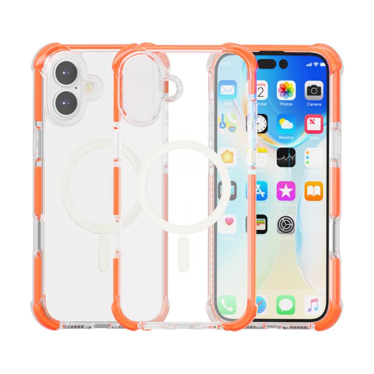 غطاء هاتف أكريليك مقاوم للصدمات مع مغناطيس Magsafe، لهواتف iPhone 17e / 16e، iPhone 17 Pro Max، iPhone 17 Pro، iPhone 17، iPhone Air