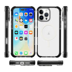 غطاء هاتف أكريليك مقاوم للصدمات مع مغناطيس Magsafe، لهواتف iPhone 16 Pro Max، iPhone 16 Pro، iPhone 16 Plus، iPhone 16، iPhone 15 Pro Max