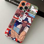 Painted Pattern Precise Hole PC Phone Case, For iPhone 13 Pro Max