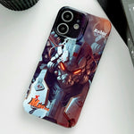 Painted Pattern Precise Hole PC Phone Case, For iPhone 12
