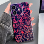 Painted Pattern Precise Hole PC Phone Case, For iPhone 12