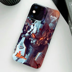 Painted Pattern Precise Hole PC Phone Case, For iPhone XS Max