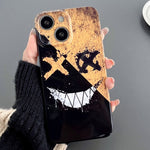 Painted Pattern Precise Hole PC Phone Case, For iPhone 15