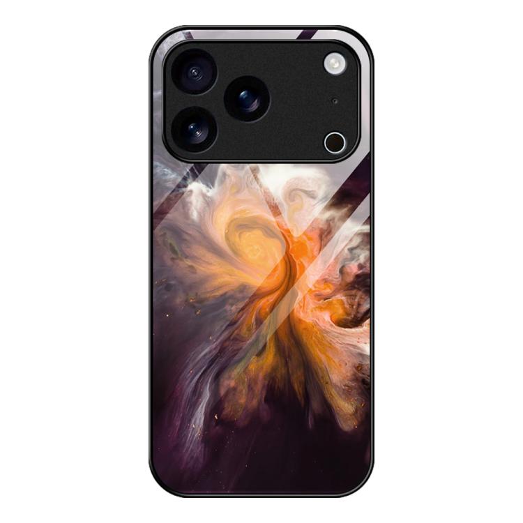 غطاء هاتف زجاجي بنقشة رخامية للحماية، لهواتف iPhone 17 Pro Max، iPhone 17 Pro، iPhone 17، iPhone Air، iPhone 15 Pro Max، iPhone 15 Pro