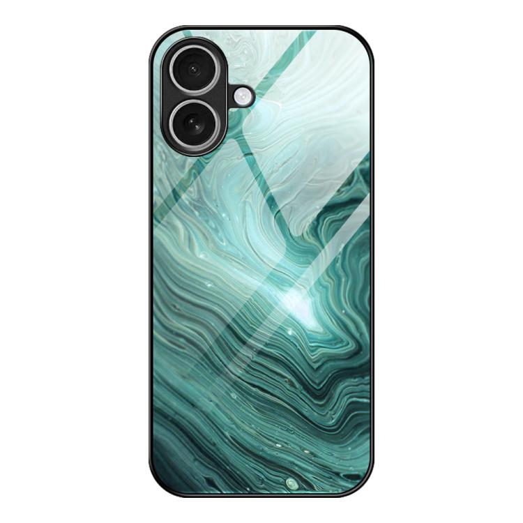 غطاء هاتف زجاجي بنقشة رخامية للحماية، لهواتف iPhone 17 Pro Max، iPhone 17 Pro، iPhone 17، iPhone Air، iPhone 15 Pro Max، iPhone 15 Pro
