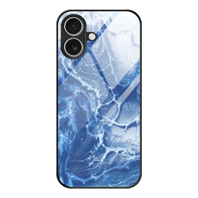 غطاء هاتف زجاجي بنقشة رخامية للحماية، لهواتف iPhone 17 Pro Max، iPhone 17 Pro، iPhone 17، iPhone Air، iPhone 15 Pro Max، iPhone 15 Pro