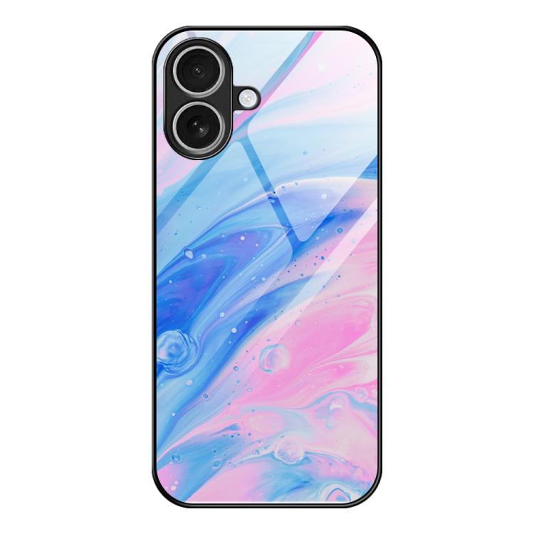 غطاء هاتف زجاجي بنقشة رخامية للحماية، لهواتف iPhone 17 Pro Max، iPhone 17 Pro، iPhone 17، iPhone Air، iPhone 15 Pro Max، iPhone 15 Pro