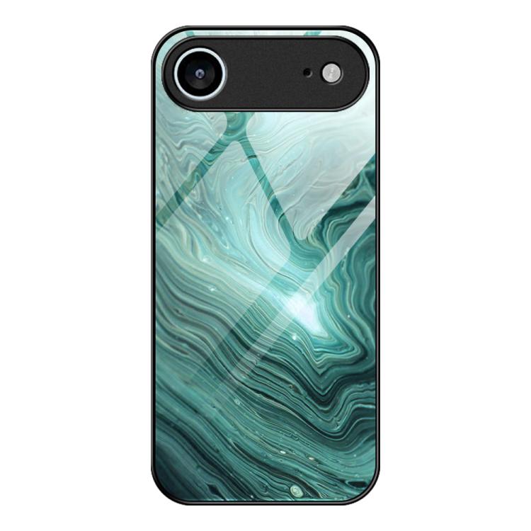 غطاء هاتف زجاجي بنقشة رخامية للحماية، لهواتف iPhone 17 Pro Max، iPhone 17 Pro، iPhone 17، iPhone Air، iPhone 15 Pro Max، iPhone 15 Pro
