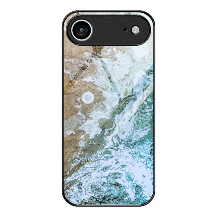 غطاء هاتف زجاجي بنقشة رخامية للحماية، لهواتف iPhone 17 Pro Max، iPhone 17 Pro، iPhone 17، iPhone Air، iPhone 15 Pro Max، iPhone 15 Pro