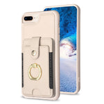 BF27 Metal Ring Card Bag Holder Phone Case, For iPhone XS Max, For iPhone 8 Plus / 7 Plus