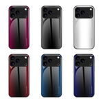 غطاء هاتف من TPU زجاجي بتدرج ملمس، لهواتف iPhone 17 Pro Max، iPhone 17 Pro، iPhone 17، iPhone Air، iPhone 16 Pro Max، iPhone 16 Pro، iPhone 16 Plus، iPhone 16