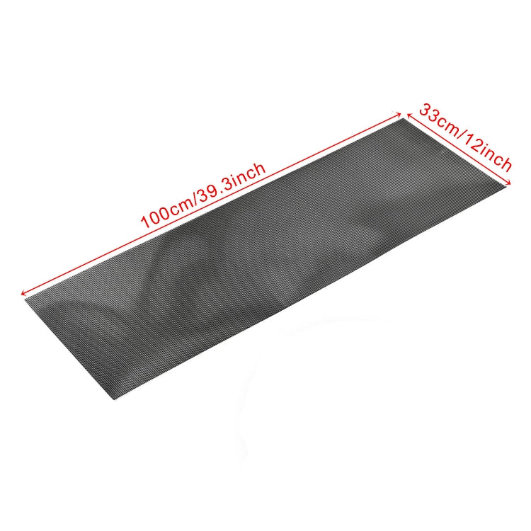 XH-6013 100x33cm Universal Car Grill Mesh Aluminum Alloy Grille Insert Bumper, Small Hole, Large Hole