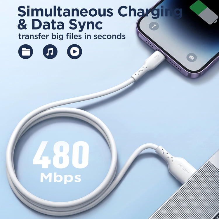 JOYROOM SA26-CL3 سلسلة الشحن السريع 30 واط USB-C / Type-C إلى 8 دبابيس كابل بيانات شحن سريع، 1م