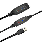 كابل تمديد USB 3.0 ذكر إلى أنثى فائق السرعة، 5م، 10م
