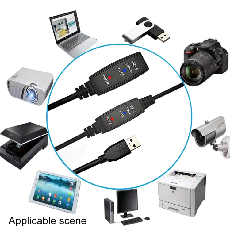كابل تمديد USB 3.0 ذكر إلى أنثى فائق السرعة، 5م، 10م