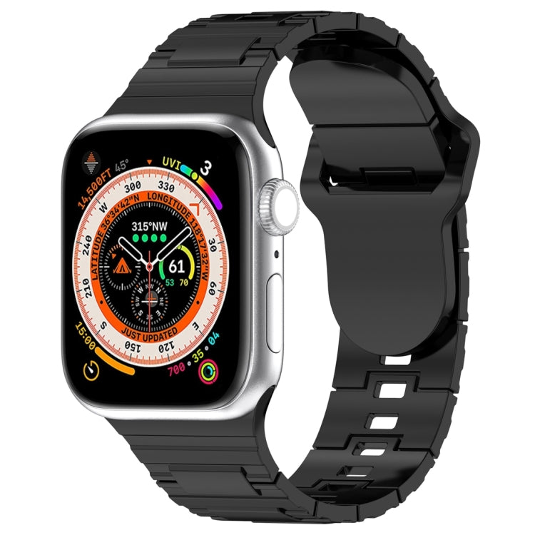 سوار ساعة سيليكون بأسلوب درع مع إبزيم مربع، لـ Apple Watch 7 مقاس 41مم، لـ Apple Watch 7 مقاس 45مم، لـ Apple Watch SE مقاس 40مم