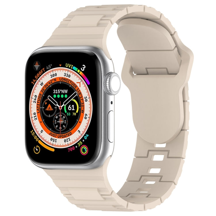 سوار ساعة سيليكون بأسلوب درع مع إبزيم مربع، لـ Apple Watch 5 مقاس 44مم، لـ Apple Watch 5 مقاس 40مم، لـ Apple Watch 4 مقاس 44مم