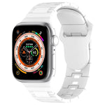 سوار ساعة سيليكون بأسلوب درع مع إبزيم مربع، لـ Apple Watch 5 مقاس 44مم، لـ Apple Watch 5 مقاس 40مم، لـ Apple Watch 4 مقاس 44مم