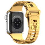 Square Buckle Armor Style Silicone Watch Band, For Apple Watch 42mm, For Apple Watch 38mm, For Apple Watch Ultra 2 49mm