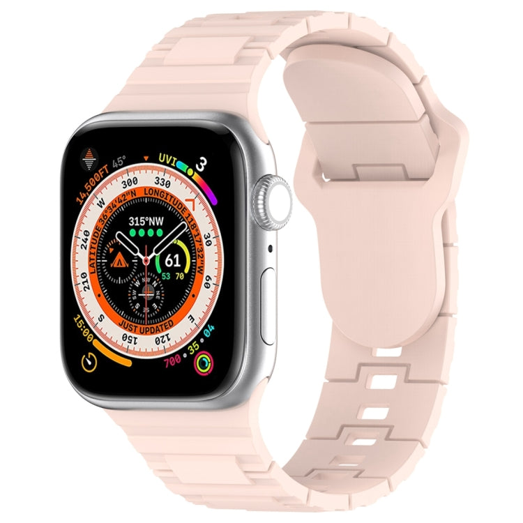 Square Buckle Armor Style Silicone Watch Band, For Apple Watch 42mm, For Apple Watch 38mm, For Apple Watch Ultra 2 49mm
