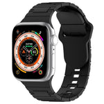 سوار ساعة سيليكون بأسلوب درع مع إبزيم مربع، لـ Apple Watch SE 2023 مقاس 40مم، لـ Apple Watch 4 مقاس 40مم، لـ Apple Watch 3 مقاس 38مم