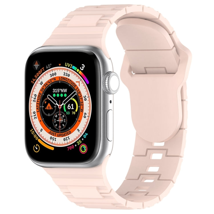 Square Buckle Armor Style Silicone Watch Band, For Apple Watch 42mm, For Apple Watch 38mm, For Apple Watch Ultra 2 49mm