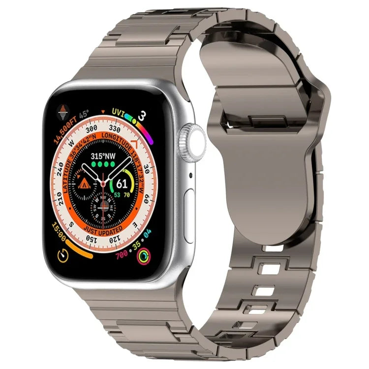 Square Buckle Armor Style Silicone Watch Band, For Apple Watch 9 45mm, For Apple Watch 9 41mm