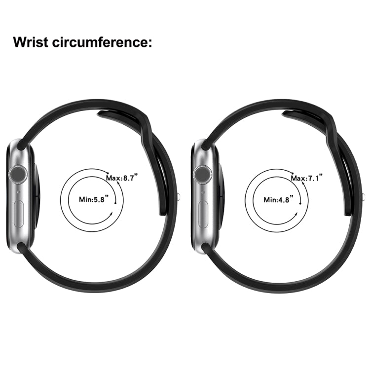 Square Buckle Armor Style Silicone Watch Band, For Apple Watch 42mm, For Apple Watch 38mm, For Apple Watch Ultra 2 49mm