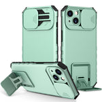 Stereoscopic Holder Sliding Camshield Phone Case, For iPhone 15 Plus, For iPhone 15