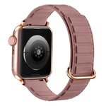 سوار ساعة سيليكون مغناطيسي مع إبزيم عكسي، لسلسلة Apple Watch 5 مقاس 44 مم، لسلسلة Apple Watch 5 مقاس 40 مم، لسلسلة Apple Watch 4 مقاس 44 مم