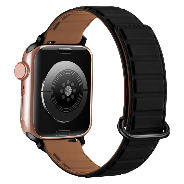 سوار ساعة سيليكون مغناطيسي مع إبزيم عكسي، لسلسلة Apple Watch 5 مقاس 44 مم، لسلسلة Apple Watch 5 مقاس 40 مم، لسلسلة Apple Watch 4 مقاس 44 مم