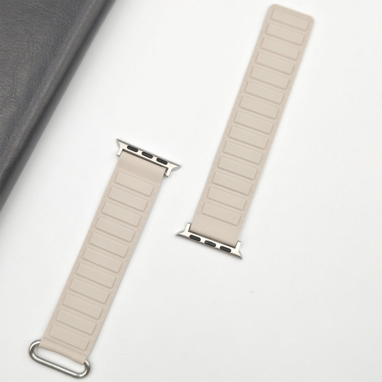 سوار ساعة سيليكون مغناطيسي مع إبزيم عكسي، لسلسلة Apple Watch 4 مقاس 40 مم، لسلسلة Apple Watch 3 مقاس 38 مم، لسلسلة Apple Watch 3 مقاس 42 مم