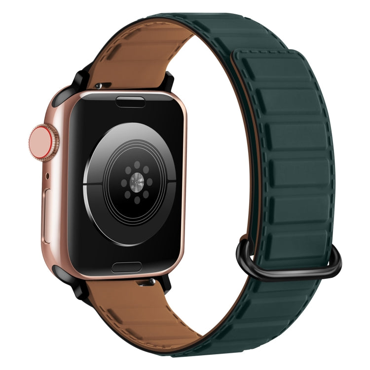سوار ساعة سيليكون مغناطيسي مع إبزيم عكسي، لسلسلة Apple Watch 4 مقاس 40 مم، لسلسلة Apple Watch 3 مقاس 38 مم، لسلسلة Apple Watch 3 مقاس 42 مم