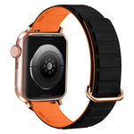 سوار ساعة سيليكون مغناطيسي مع إبزيم عكسي، لسلسلة Apple Watch 4 مقاس 40 مم، لسلسلة Apple Watch 3 مقاس 38 مم، لسلسلة Apple Watch 3 مقاس 42 مم