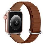 Reverse Buckle Magnetic Silicone Watch Band, For Apple Watch 38mm