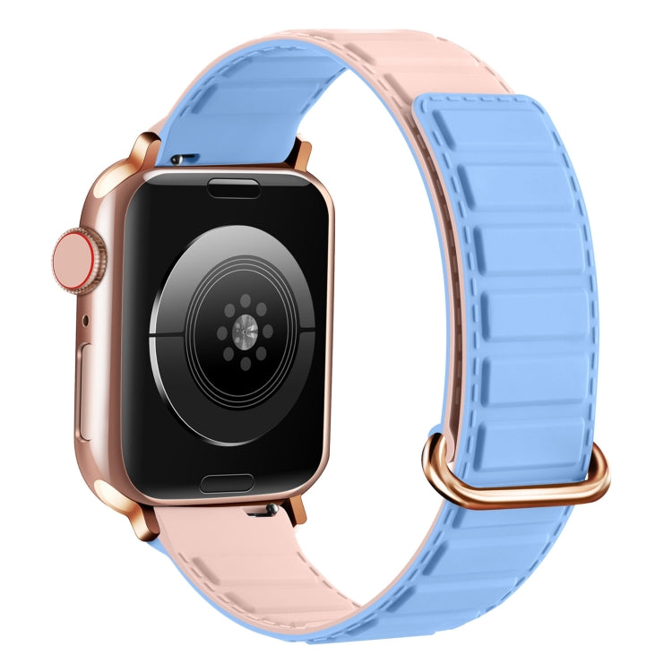 سوار ساعة سيليكون مغناطيسي مع إبزيم عكسي، لسلسلة Apple Watch 2 مقاس 42 مم، لسلسلة Apple Watch 2 مقاس 38 مم، لسلسلة Apple Watch مقاس 42 مم