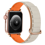 سوار ساعة سيليكون مغناطيسي بإبزيم عكسي، لسلسلة Apple Watch 10 مقاس 46 مم، لسلسلة Apple Watch 10 مقاس 42 مم، لسلسلة Apple Watch SE 2023 مقاس 44 مم