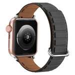 سوار ساعة سيليكون مغناطيسي بإبزيم عكسي، لسلسلة Apple Watch 10 مقاس 46 مم، لسلسلة Apple Watch 10 مقاس 42 مم، لسلسلة Apple Watch SE 2023 مقاس 44 مم