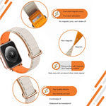 سوار ساعة سيليكون مغناطيسي مع إبزيم عكسي، لسلسلة Apple Watch 4 مقاس 40 مم، لسلسلة Apple Watch 3 مقاس 38 مم، لسلسلة Apple Watch 3 مقاس 42 مم