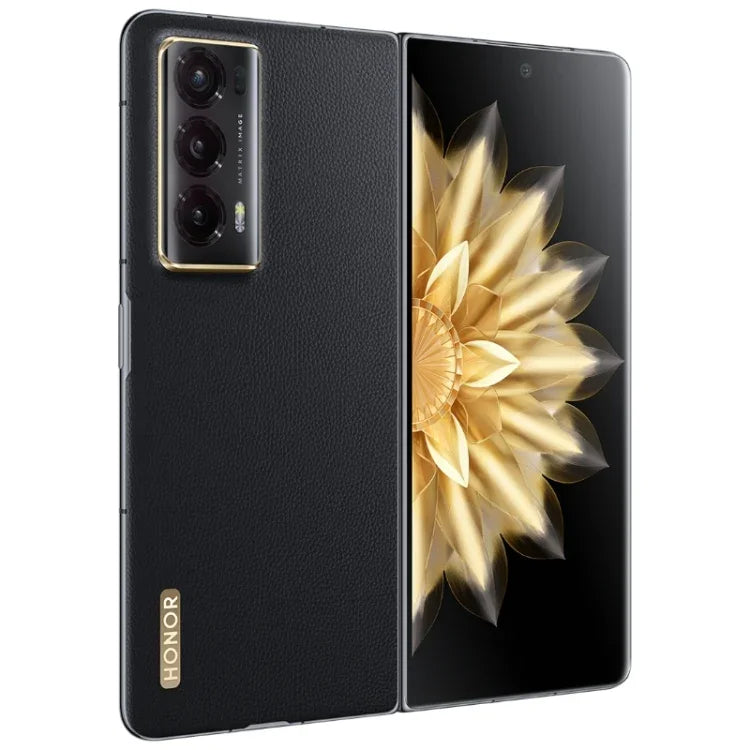 Honor Magic V2 Ultimate 5G، شاشة 7.92 بوصة + 6.43 بوصة MagicOS 7.2 معالج Snapdragon 8 Gen2 ثماني النواة حتى 3.36 جيجاهرتز، الشبكة: 5G، OTG، لا يدعم Google Play، 16 جيجابايت + 1 تيرابايت